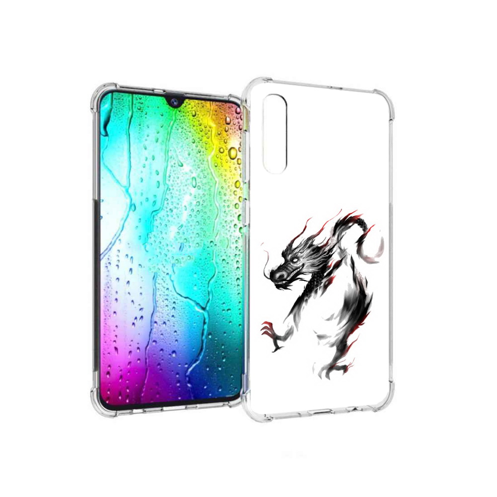 

Чехол MyPads Tocco для Samsung Galaxy A30s черный дракон (PT226907.519.690), Прозрачный, Tocco