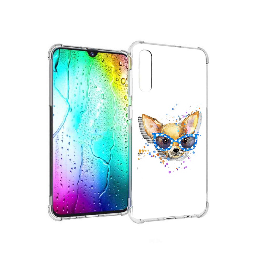 

Чехол MyPads Tocco для Samsung Galaxy A30s чихуа-хуа в очках (PT226907.519.691), Прозрачный, Tocco