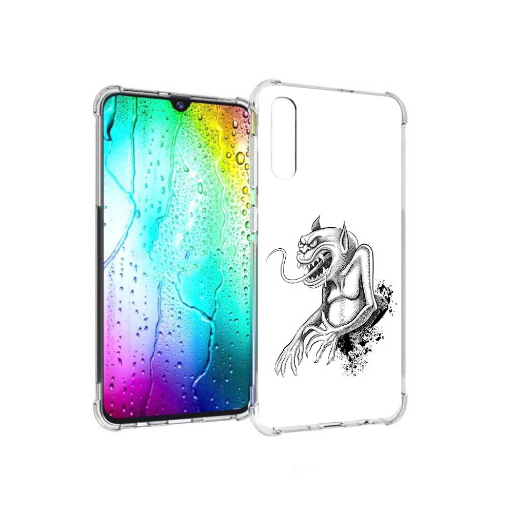 

Чехол MyPads Tocco для Samsung Galaxy A30s чорт (PT226907.519.692), Прозрачный, Tocco