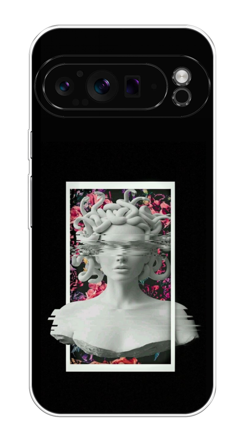 

Чехол на Google Pixel 9 Pro "Web Punk Медуза Горгона", Черный;серый, 272050-1