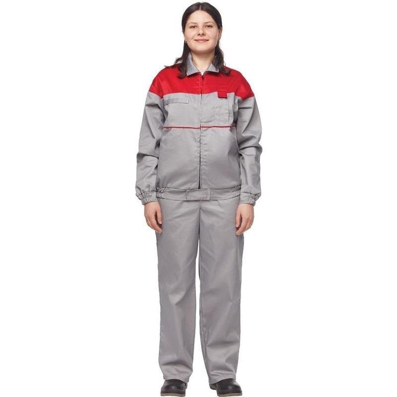 

Костюм рабочий NoBrand 489125-K серый/красный 60-62, 158