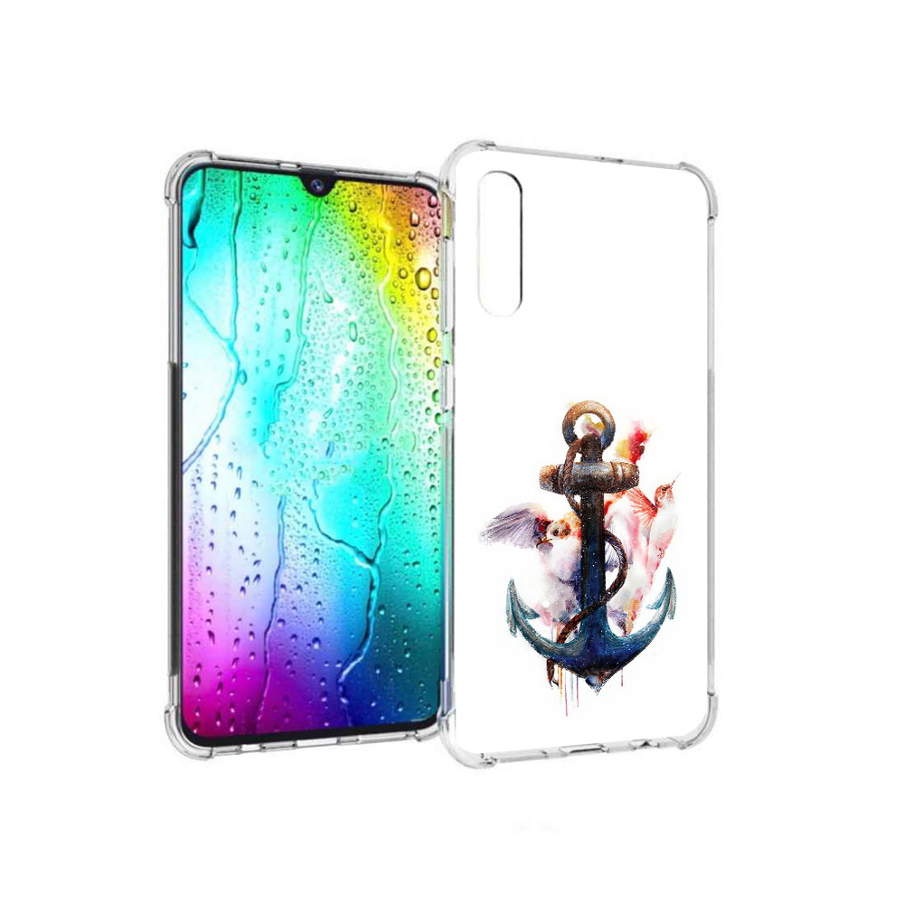 

Чехол MyPads Tocco для Samsung Galaxy A30s якорь с птицами (PT226907.519.703), Прозрачный, Tocco