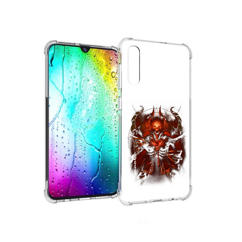 

Чехол MyPads Tocco для Samsung Galaxy A30s яркий демон (PT226907.519.708), Прозрачный, Tocco