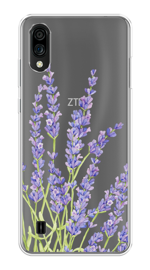 

Чехол на ZTE Blade A51 lite/Blade A5 (2020) "Лавандовые стебли", Фиолетовый;зеленый, 134850-1