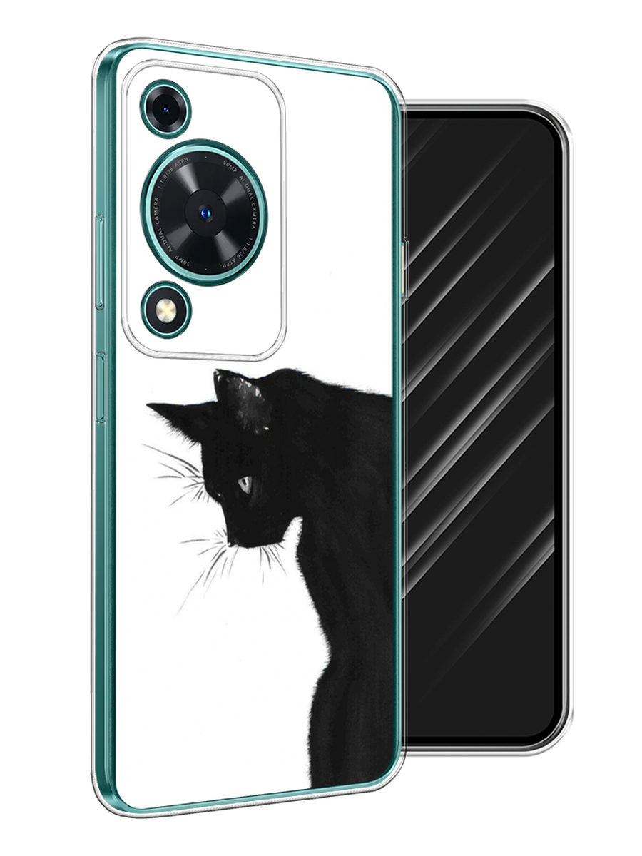 

Чехол Awog на Huawei Nova Y72 "Black cat", Черный;белый, 6123650-1