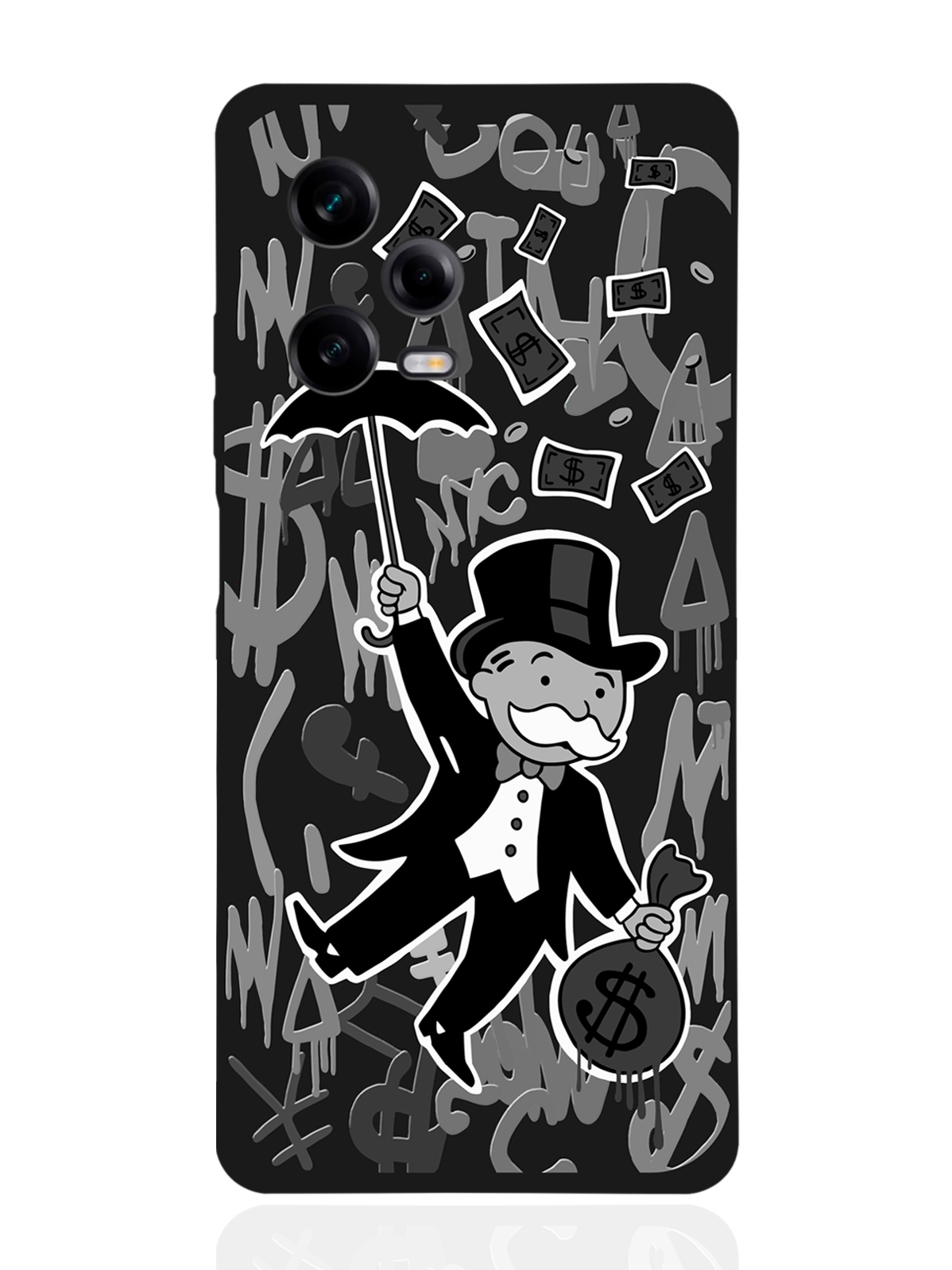 

Чехол MustHaveCase для Xiaomi Redmi Note 12 Pro Monopoly Black Editionя черный, Серый;черный