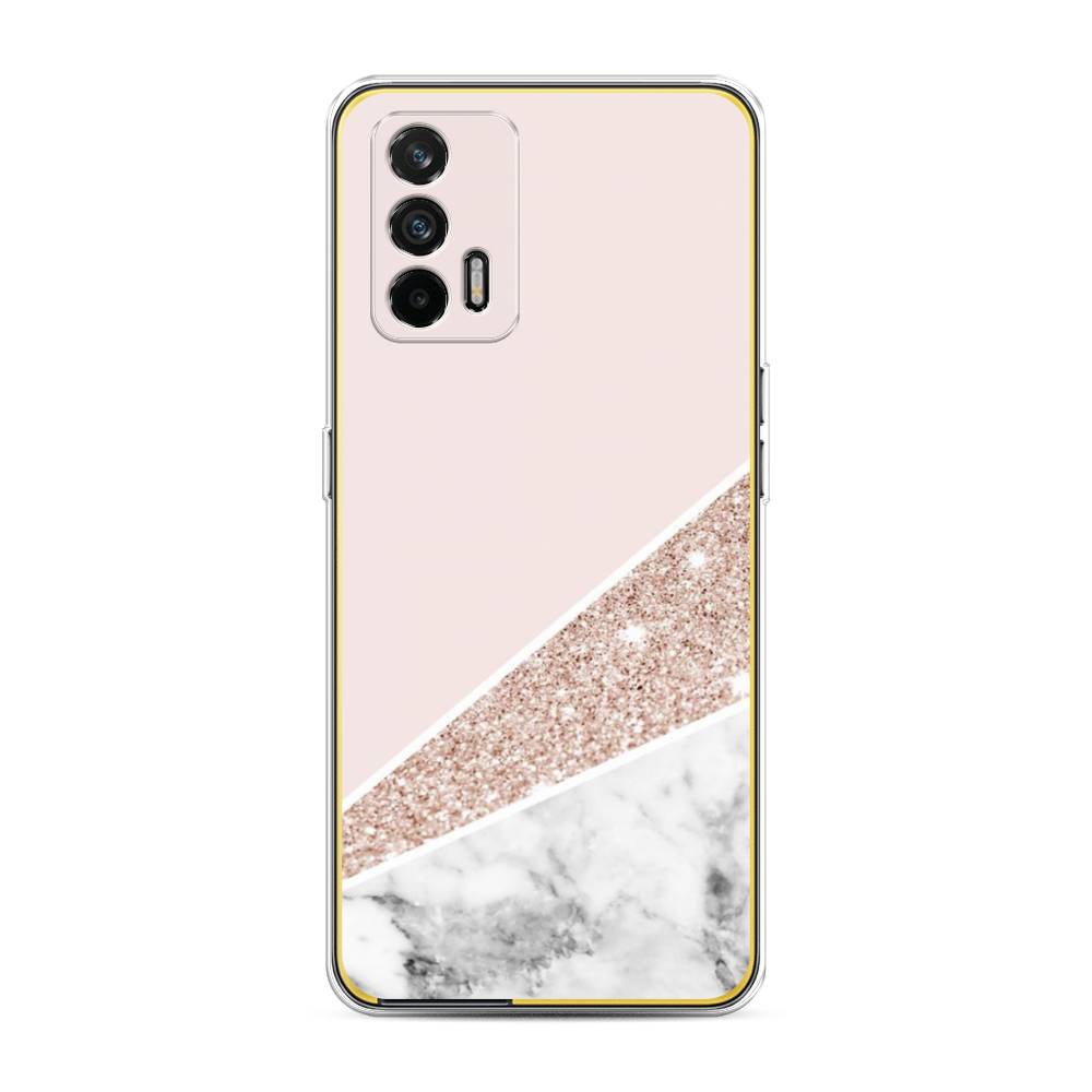 

Чехол на Oppo Realme GT "Блестящий розовый мрамор", 256350-3