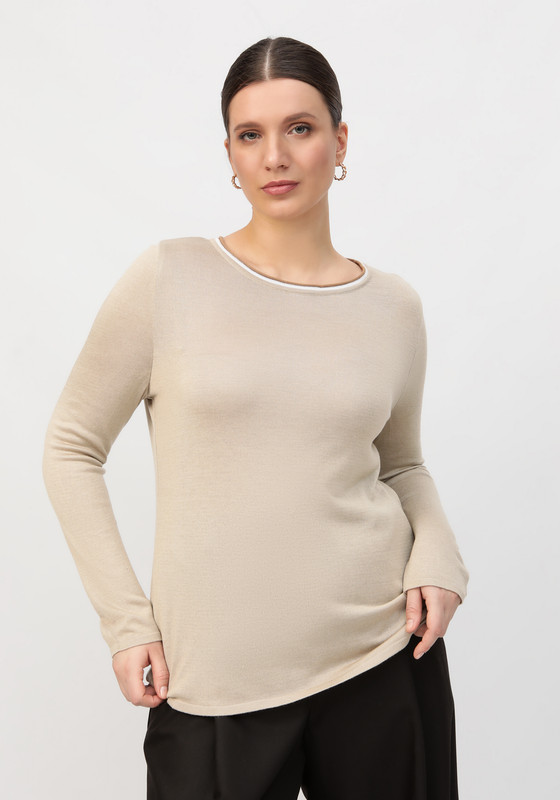 

Джемпер женский Vivawool 312184 бежевый 56 RU, 312184