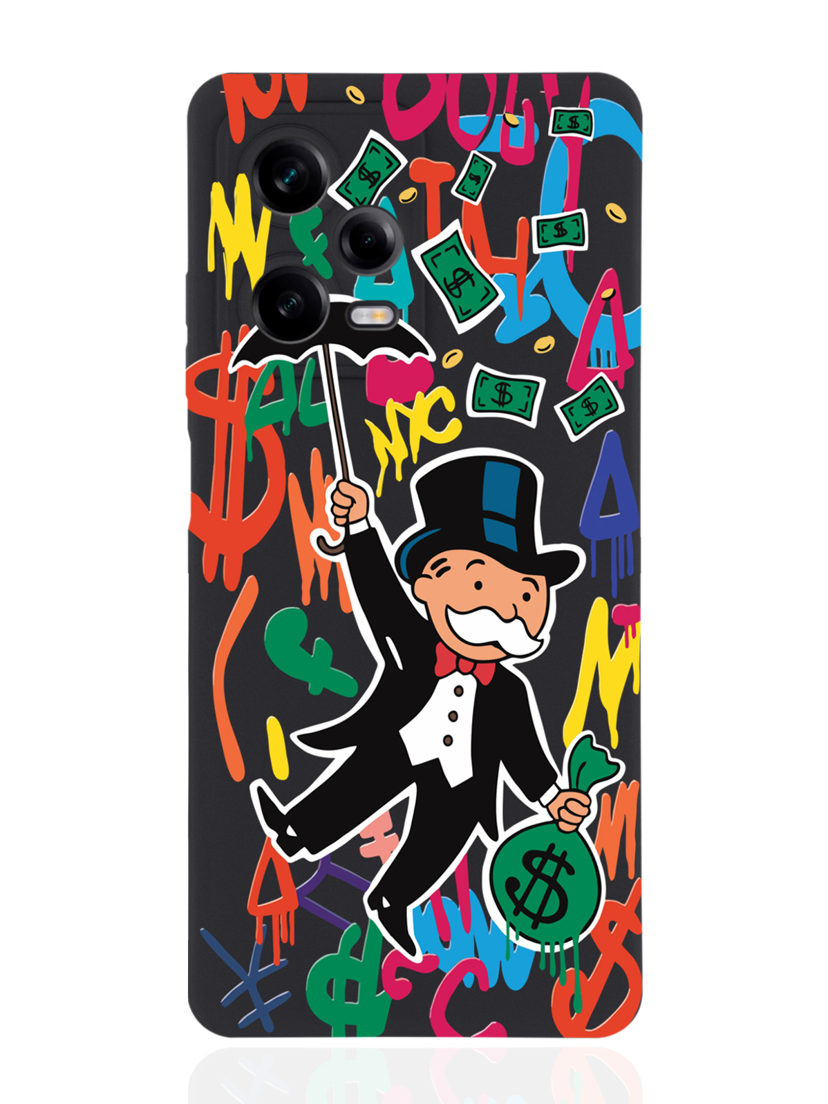 

Чехол MustHaveCase для Xiaomi Redmi Note 12 Pro Богатенький дядюшка толстосум черный, Оранжевый;черный
