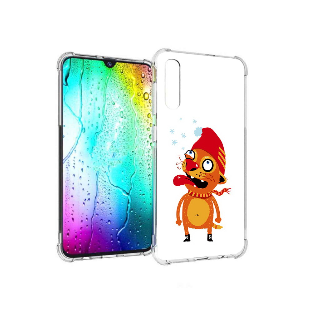 

Чехол MyPads Tocco для Samsung Galaxy A30s Зимний кот (PT226907.519.88), Прозрачный, Tocco