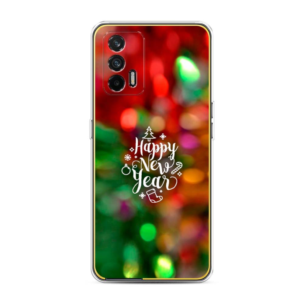 

Чехол на Oppo Realme GT "Новый Год на елке", Зеленый;красный;желтый, 256350-5