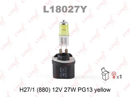 

Лампа галогенная H27 12V 27W PG13 (880) YELLOW