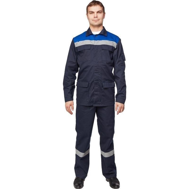 

Костюм рабочий NoBrand 104257-K синий 56-58, 170-176