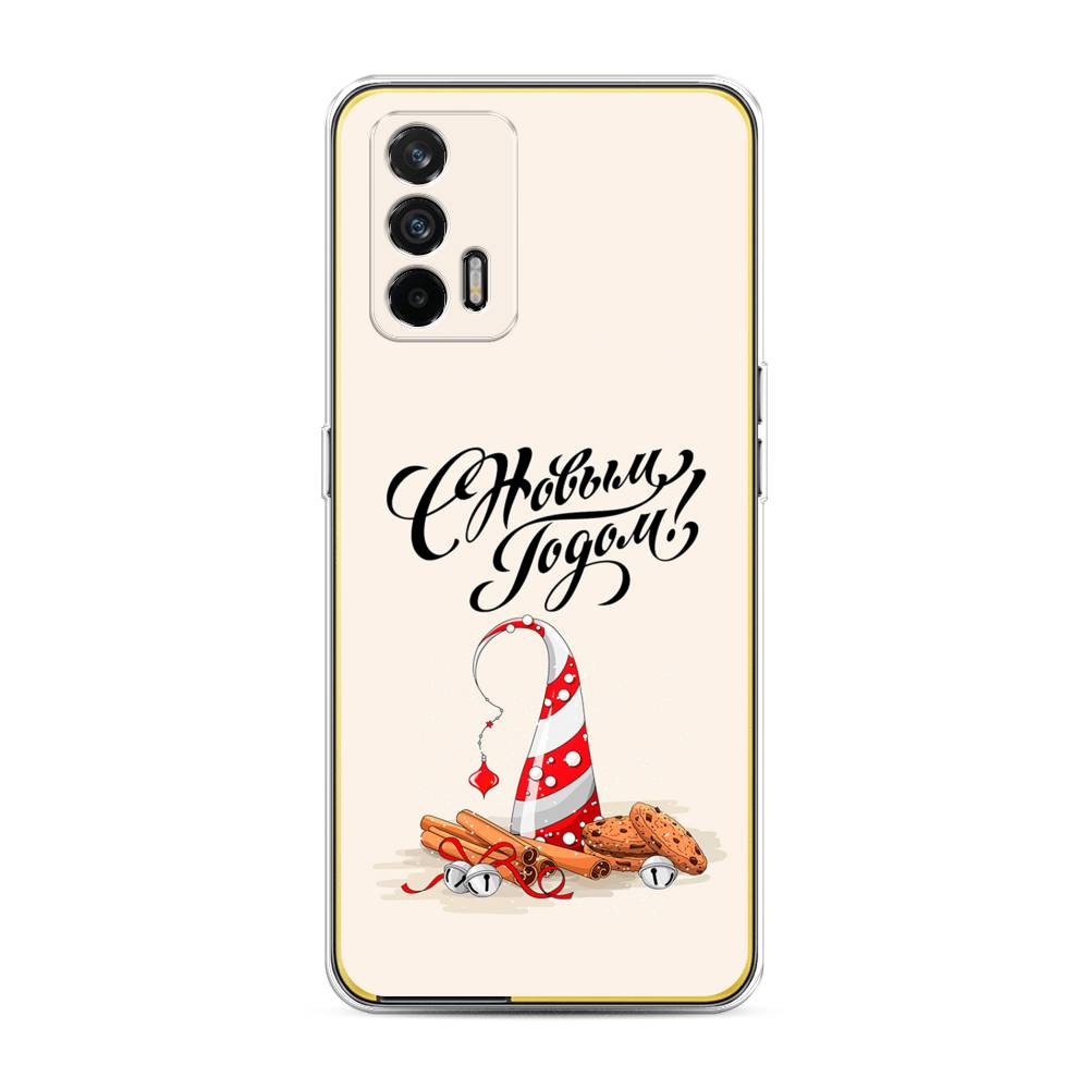 

Чехол на Oppo Realme GT "Подарки на Новый Год", Бежевый;красный;черный, 256350-5