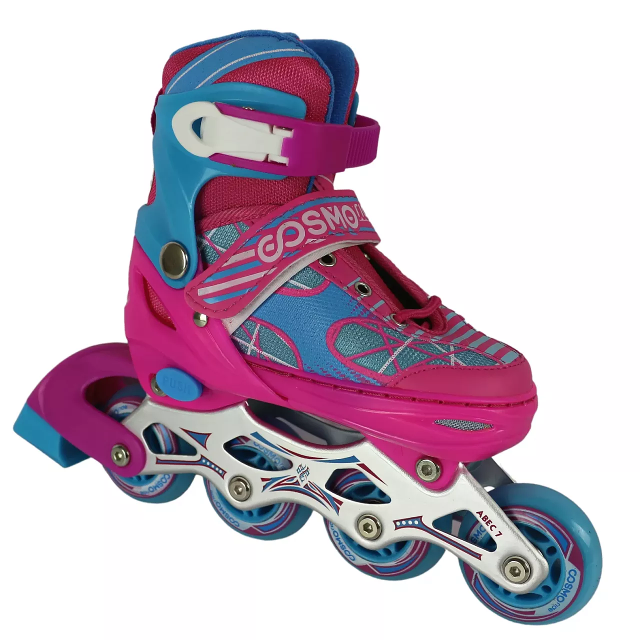 Ролики COSMORIDE Sunshine 39-42 розовый-голубой