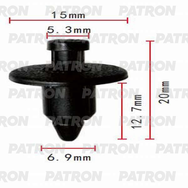 

Клипса Автомобильная PATRON P370131