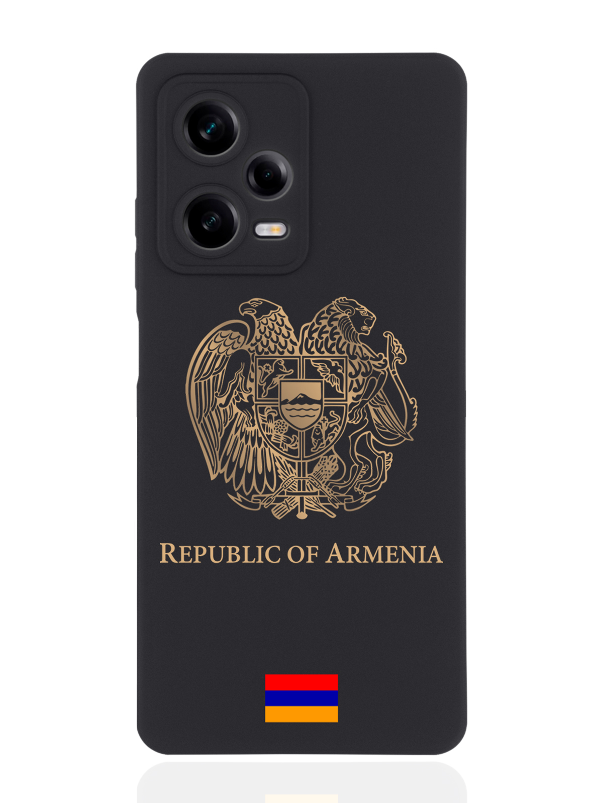 

Чехол SignumCase для Xiaomi Redmi Note 12 Pro Золотой Герб Армении черный, Золотистый;черный