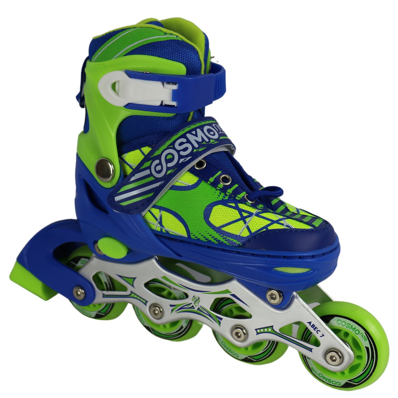 Ролики COSMORIDE Sunshine 35-38 синий-зеленый