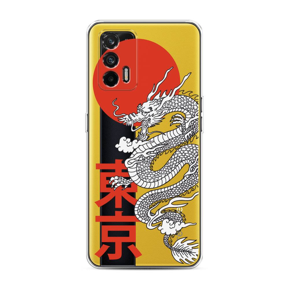 

Чехол на Oppo Realme GT "Китайский дракон", Черный;красный;белый, 256350-1