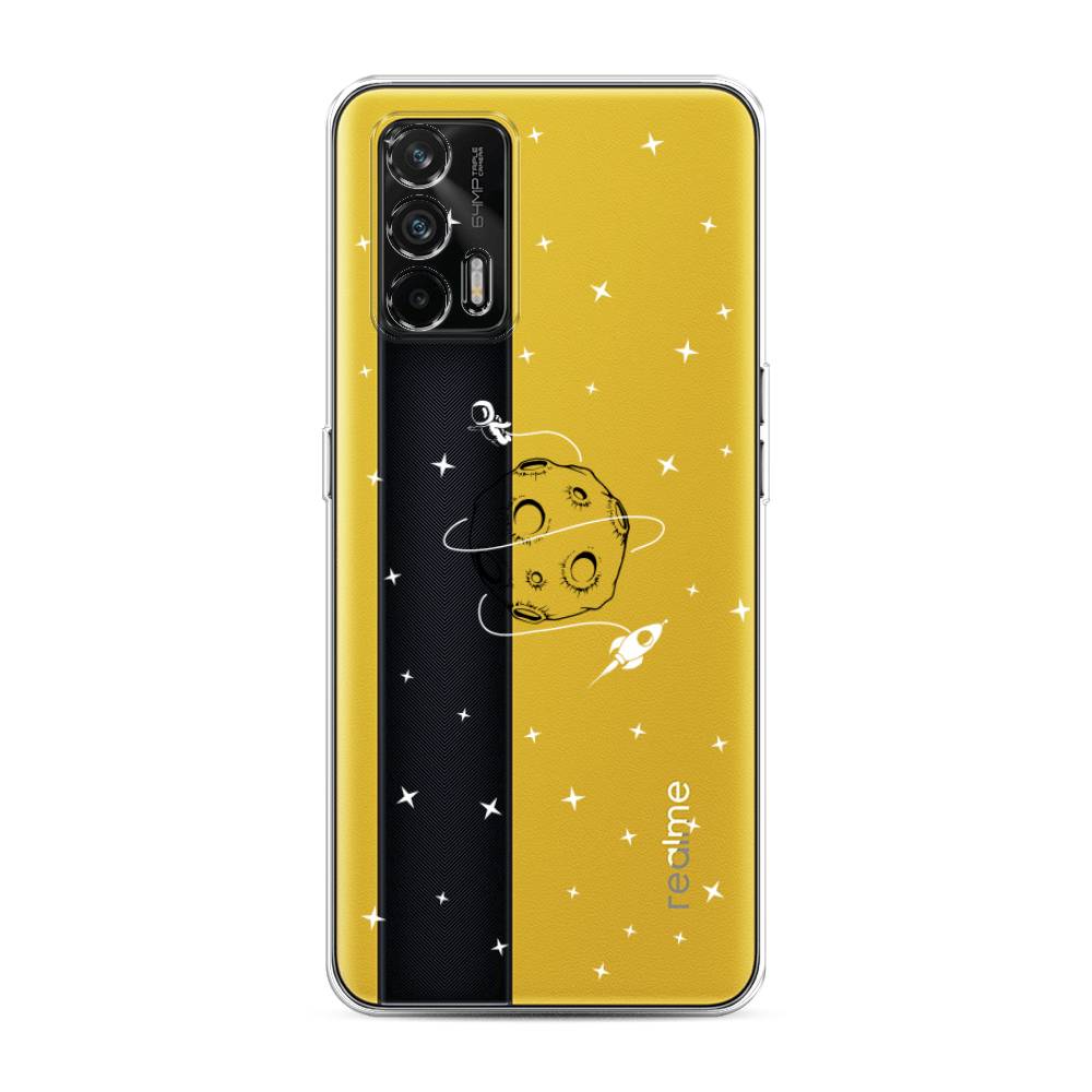 

Чехол на Oppo Realme GT "Полет вокруг луны", Белый;серый;черный, 256350-2