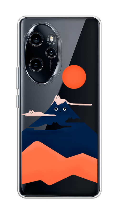 

Чехол на Honor 100 Pro "Кот-гора", Черный;оранжевый, 6122850-1