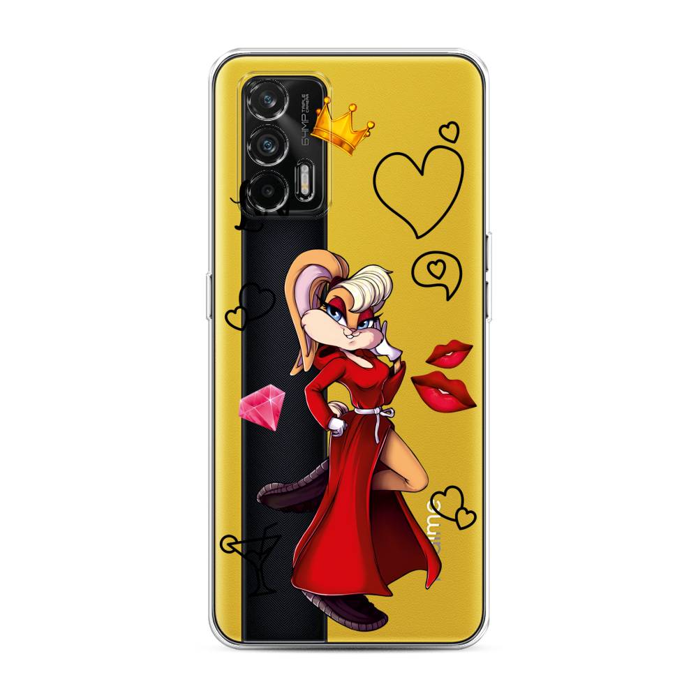 

Чехол на Oppo Realme GT "Rich Lola Bunny", Красный;бежевый;оранжевый, 256350-6