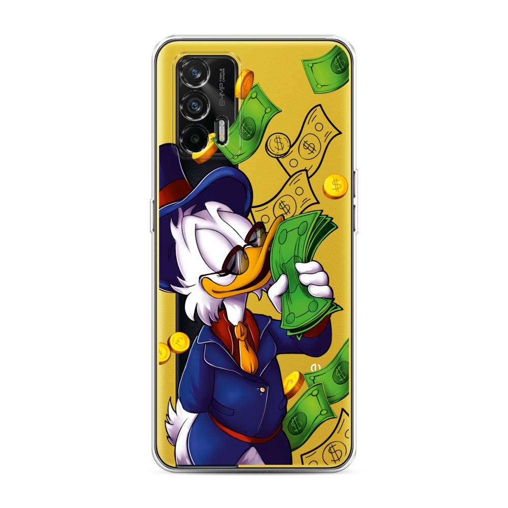 

Чехол на Oppo Realme GT "Scrooge McDuck with Money", Синий;зеленый;белый, 256350-6