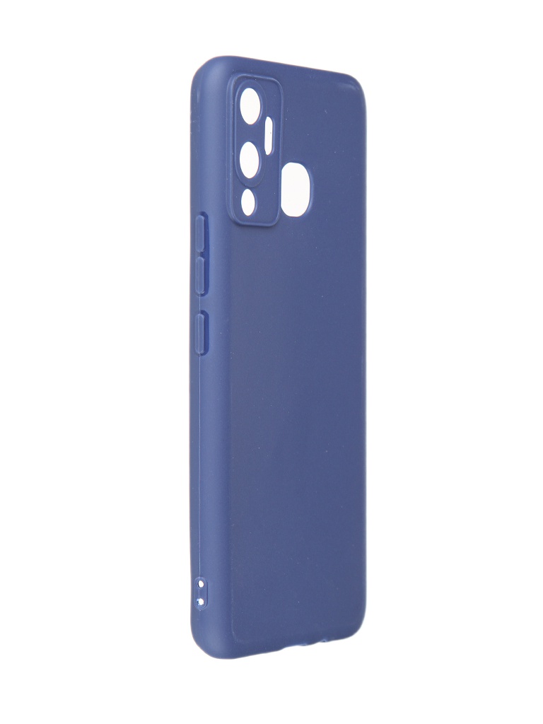 фото Чехол df для infinix hot 12 play silicone blue incase-07 df-group