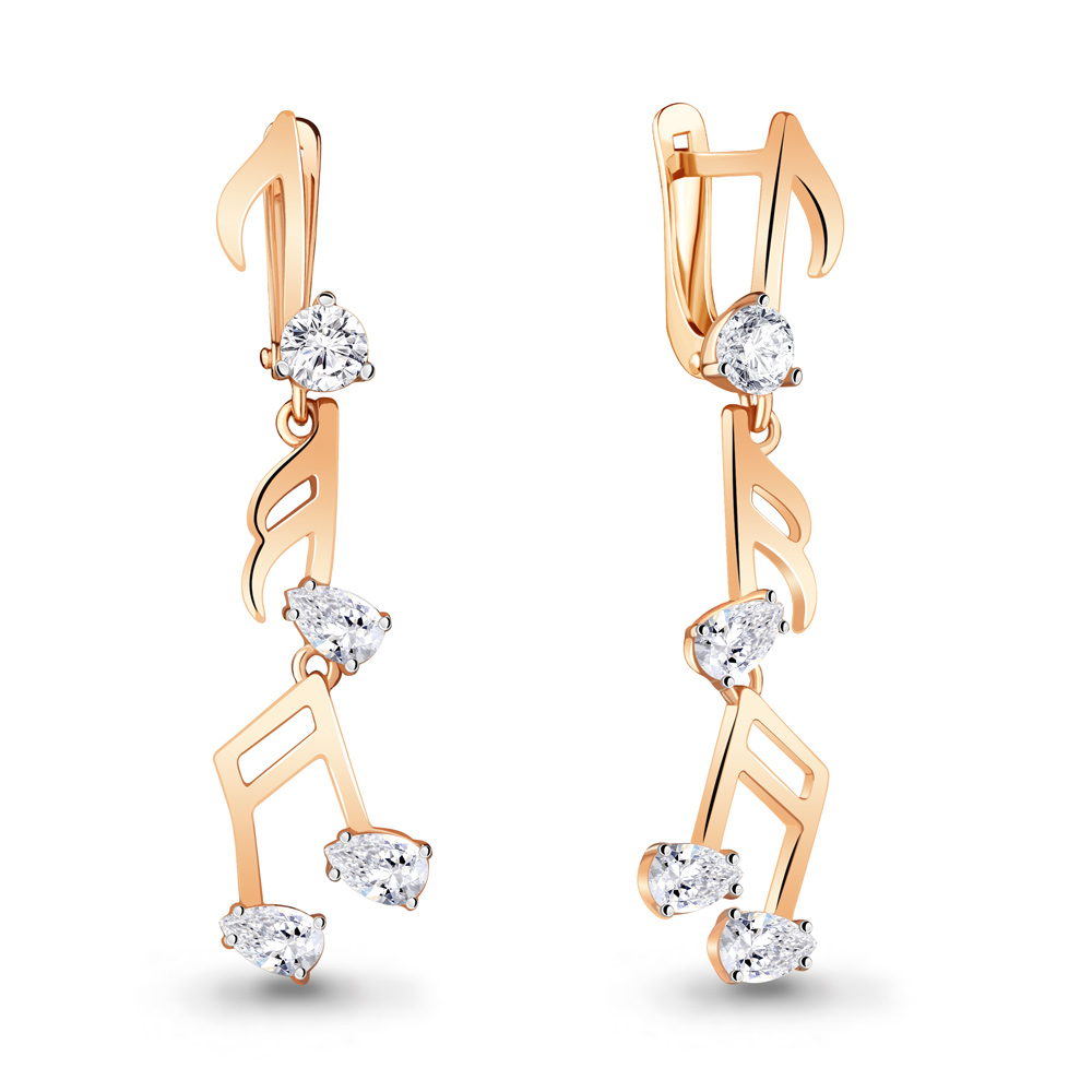 

Серьги подвески из серебра с фианитом Aquamarine 48604А_925_з, 48604А_925_з