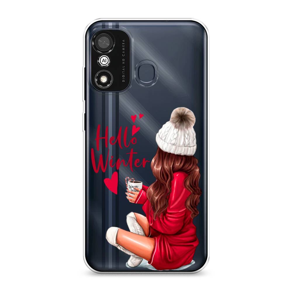 

Чехол на Itel A27 "Hello winter", Красный;белый;коричневый, 3200450-5