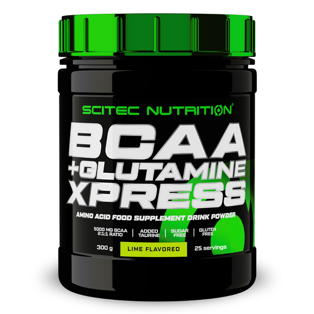 Комплекс аминокислот Scitec Nutrition BCAA+Glutamine Xpress 300 г, лайм