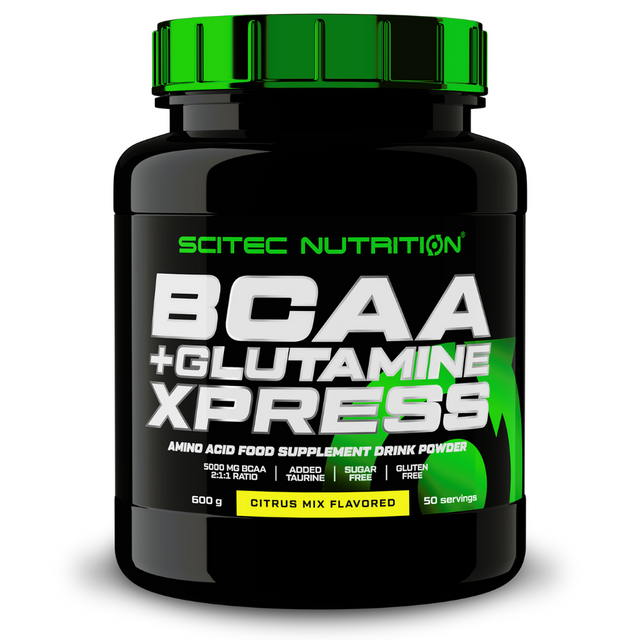 Комплекс аминокислот Scitec Nutrition BCAA+Glutamine Xpress 600 г, цитрусовый микс