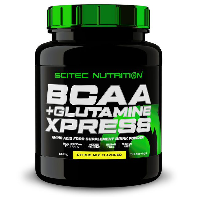 

Комплекс аминокислот Scitec Nutrition BCAA+Glutamine Xpress 600 г, цитрусовый микс