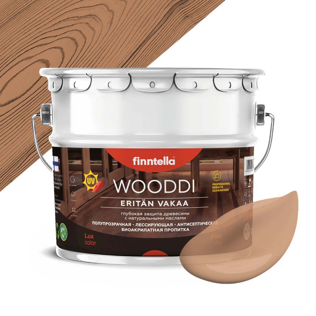 

Пропитка по дереву WOODDI, цвет ORAVA , 9л, Розовый, WOODDI колерованная