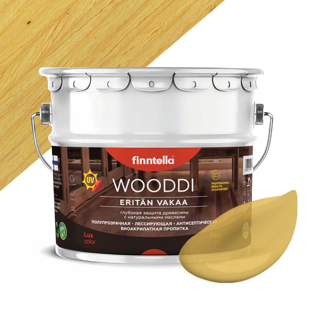 

Пропитка по дереву WOODDI, цвет VEHNA , 9л, Бежевый, WOODDI колерованная