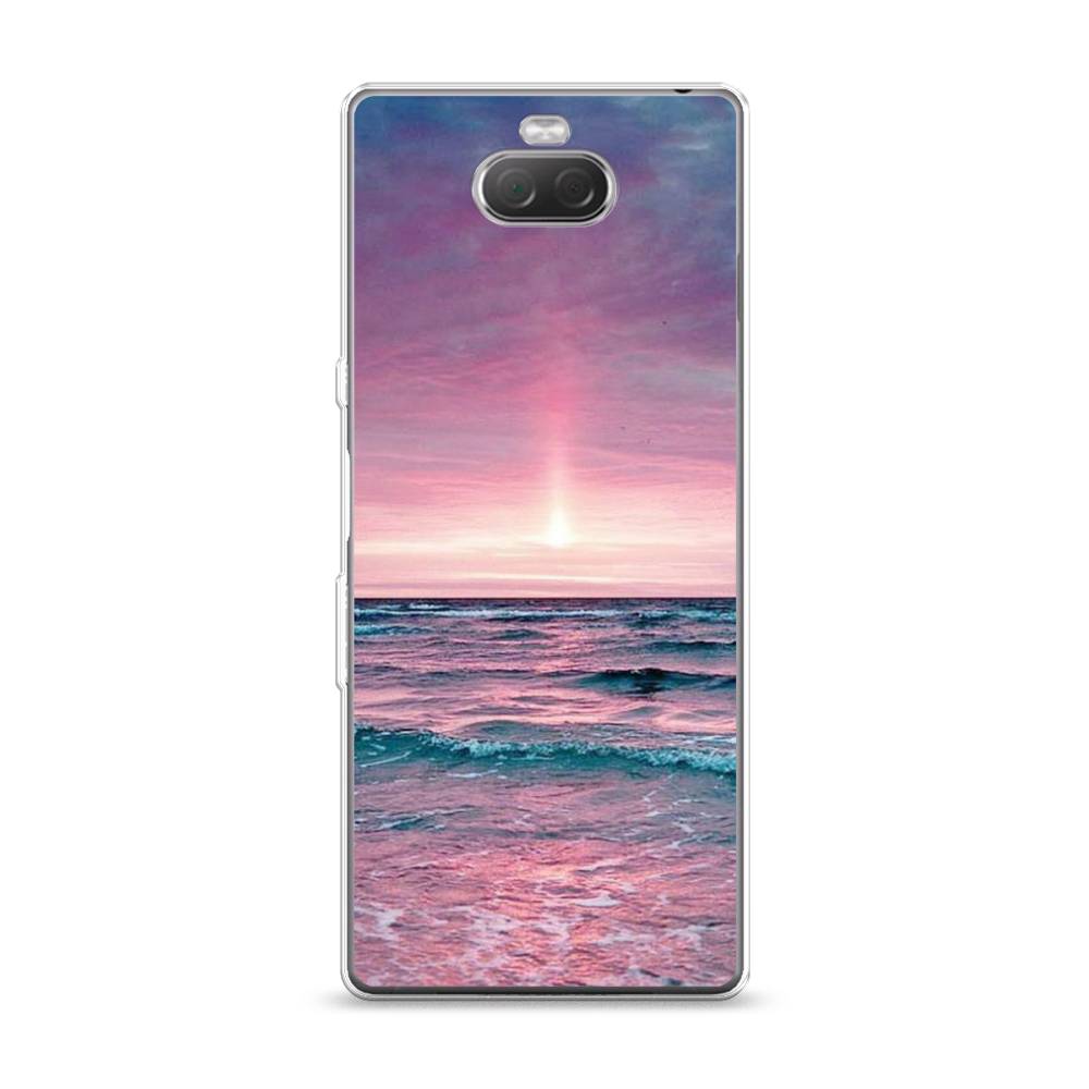 

Чехол на Sony Xperia 10 "Восход 3", Розовый;голубой, 54050-2