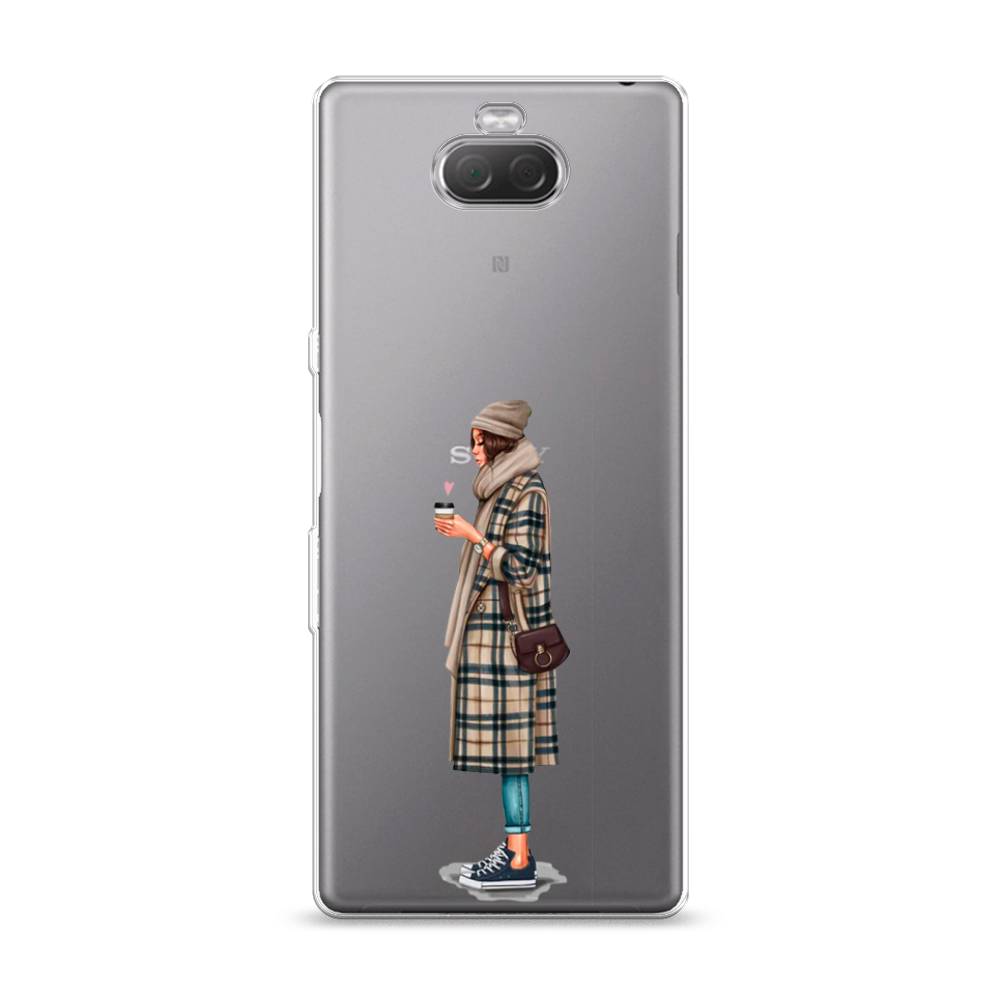 

Чехол на Sony Xperia 10 "Утренний кофе", Коричневый;бежевый, 54050-6