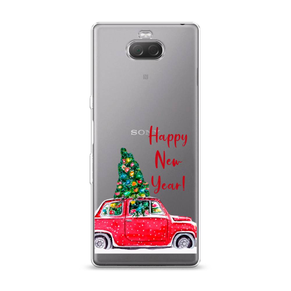 

Чехол на Sony Xperia 10 "Happy New Year", Красный;зеленый, 54050-5