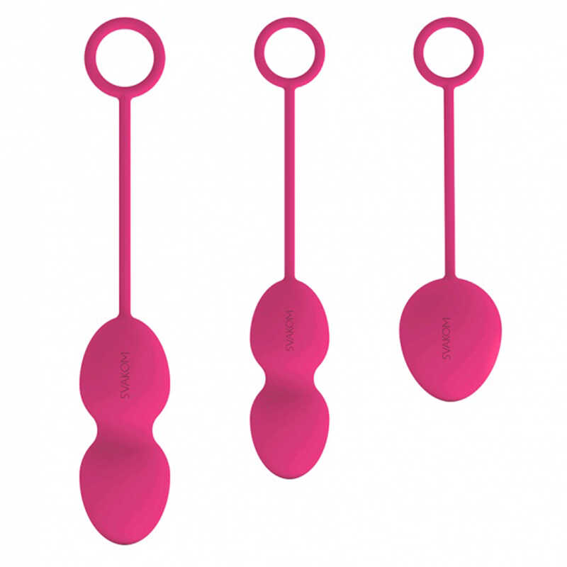 Вагинальные шарики с переменным центром тяжести Nova Balls, розовый