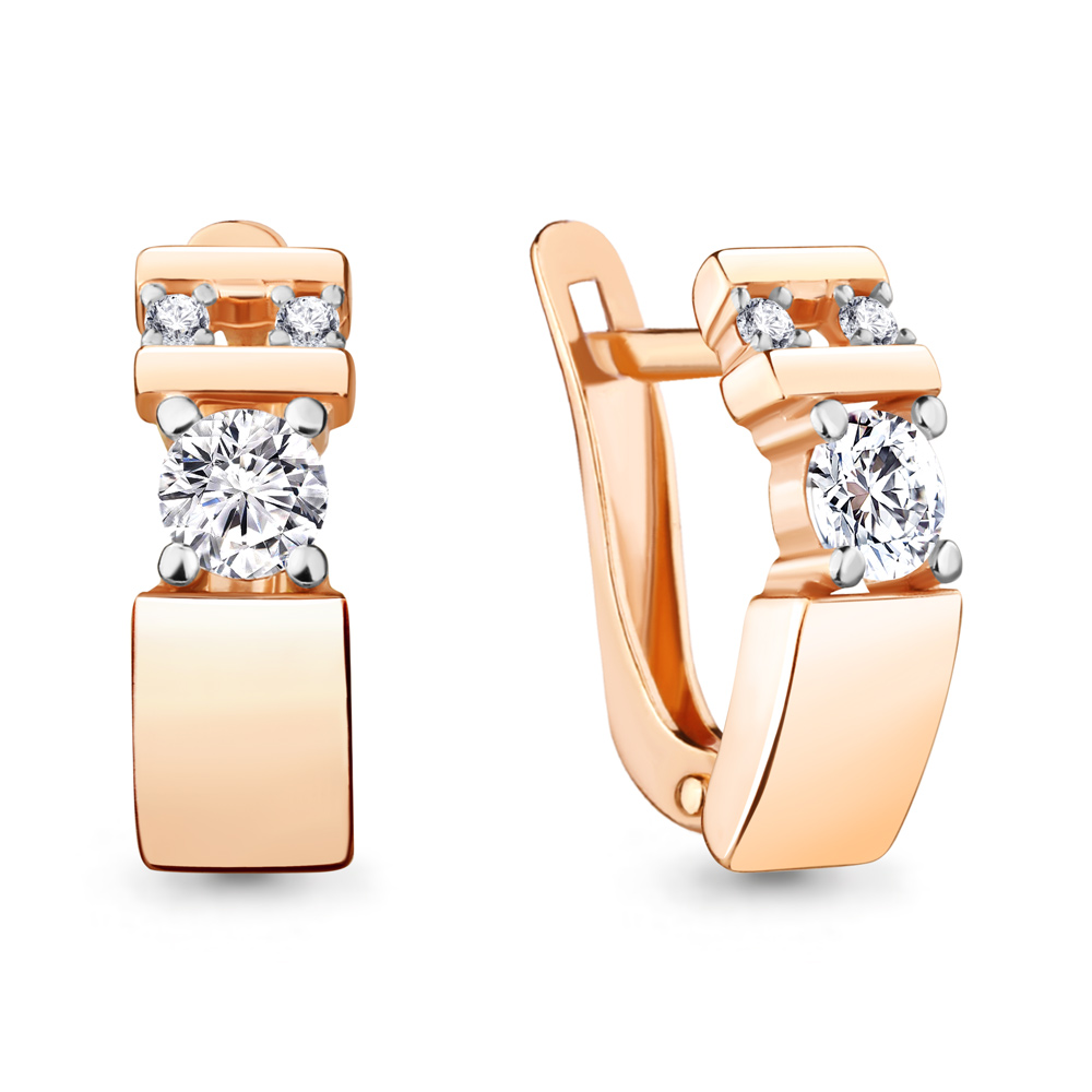 

Серьги из серебра с фианитом Aquamarine 48614А_925_з, 48614А_925_з