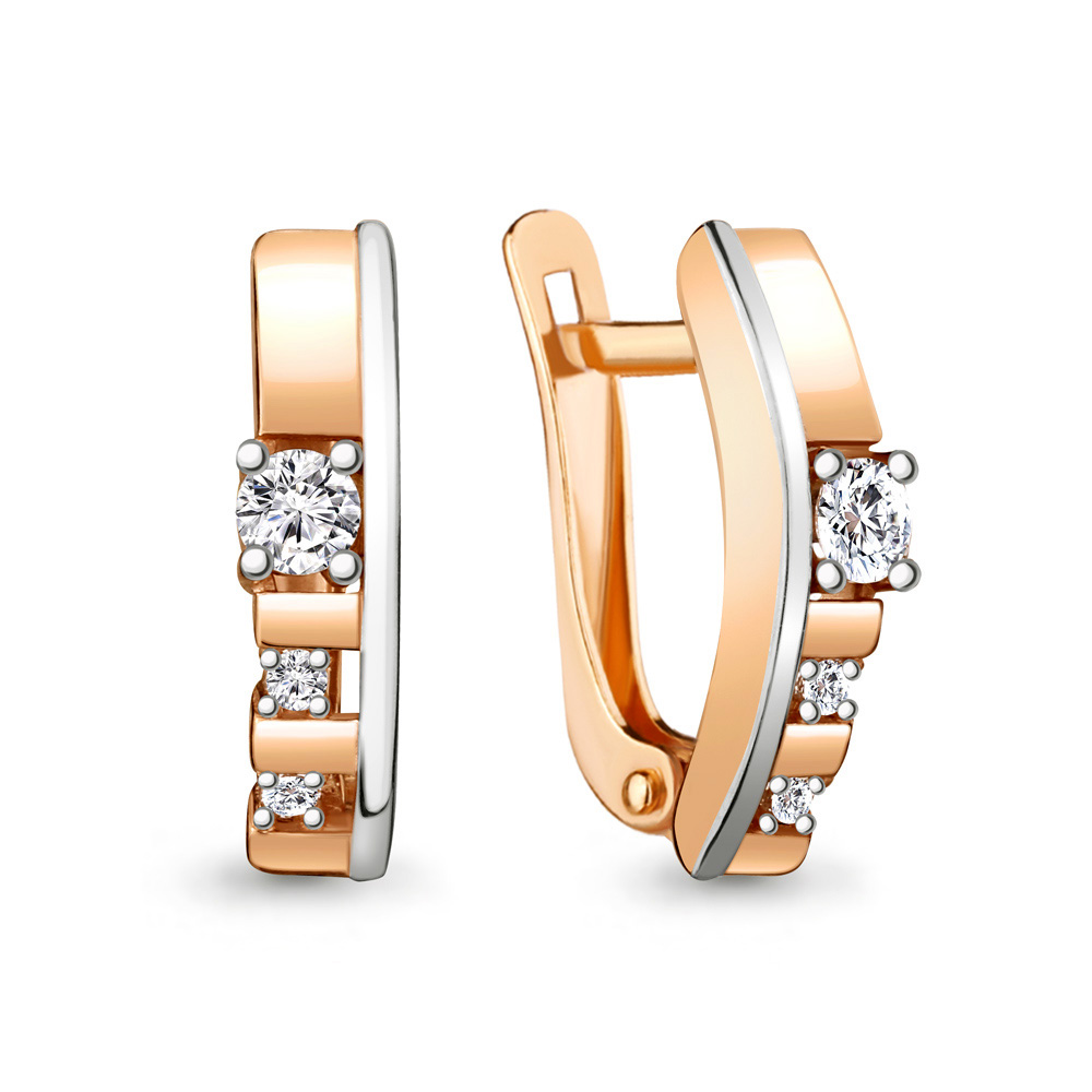 

Серьги из серебра с фианитом Aquamarine 48616А_925_з, 48616А_925_з