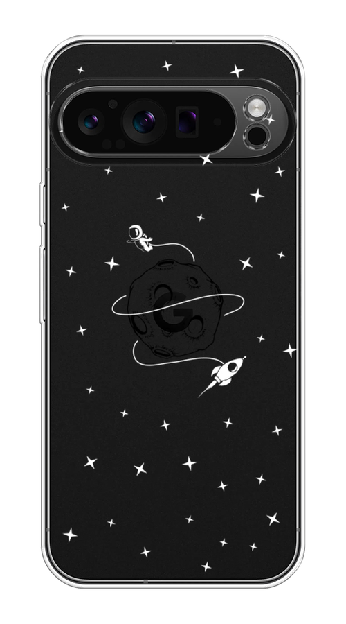 

Чехол на Google Pixel 9 Pro "Полет вокруг луны", Белый;серый;черный, 272050-1