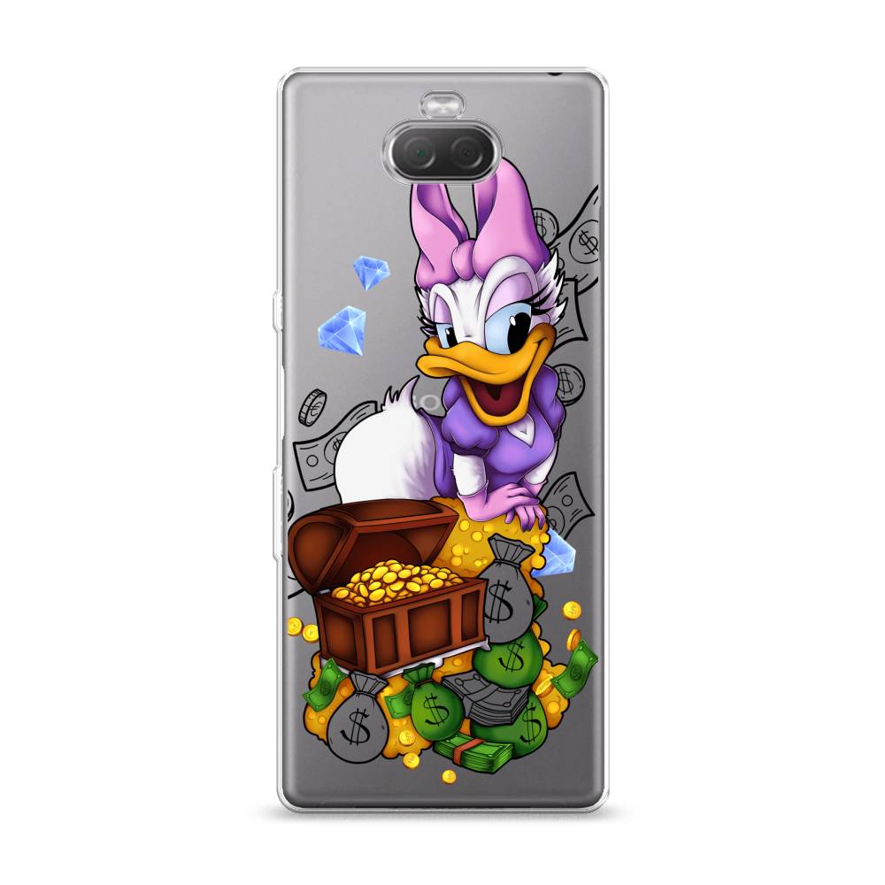 

Чехол на Sony Xperia 10 "Rich Daisy Duck", Коричневый;белый;фиолетовый, 54050-6