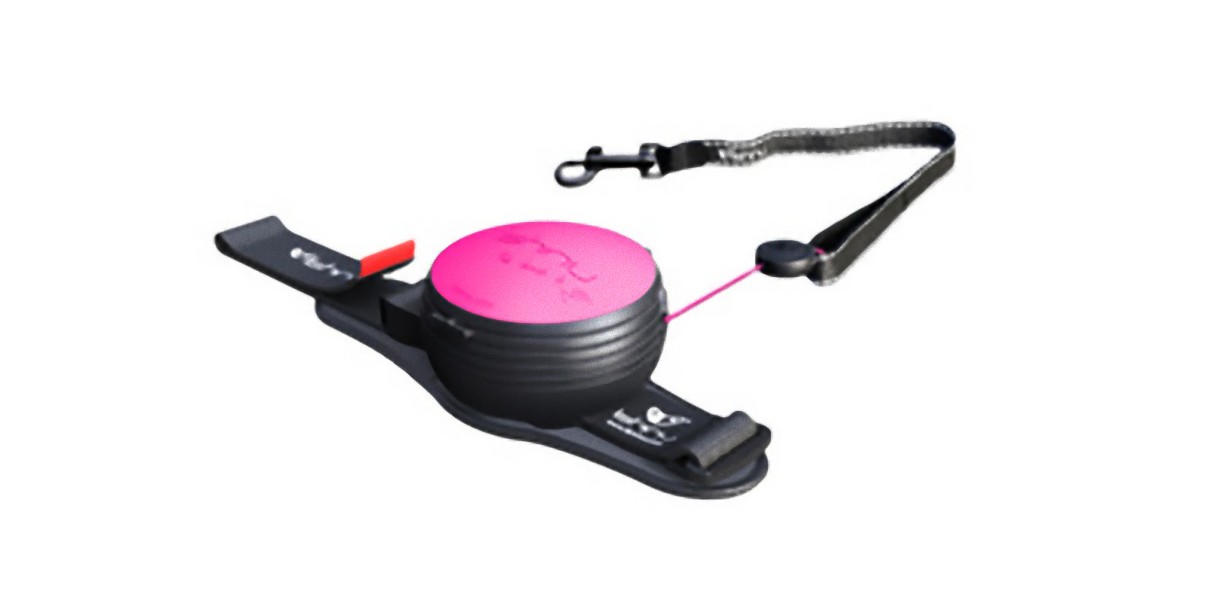 Поводок-рулетка для собак Lishinu, 3 м, размер S, розовый для собак 5-7 кг