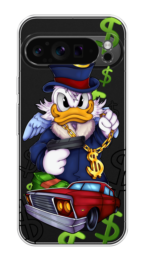 

Чехол на Google Pixel 9 Pro "Scrooge McDuck with a Gold Chain", Красный;синий;белый, 272050-1