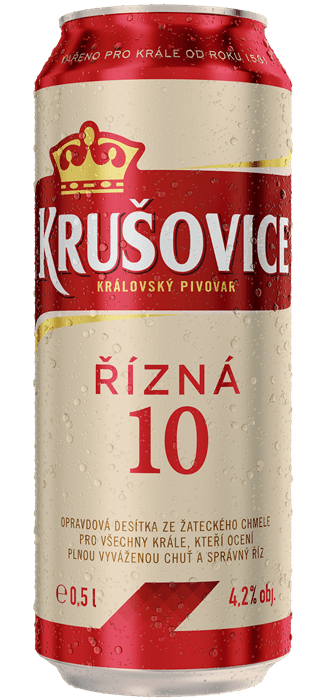 

Светлое пиво Krusovice Rizna 10