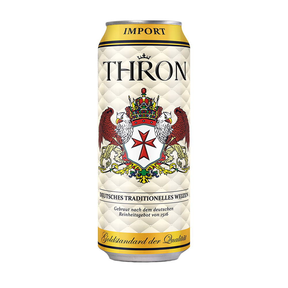 

Светлое пиво Throne светлое пшен.нефильтр.пастер., ж/б