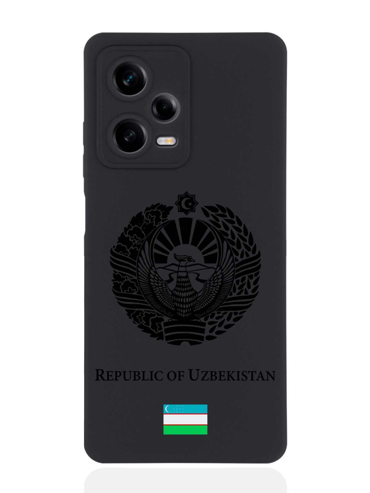 

Чехол SignumCase для Xiaomi Redmi Note 12 Pro Черный лаковый Герб Узбекистана черный