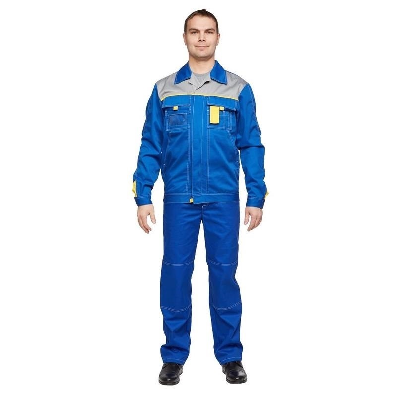 

Костюм рабочий NoBrand 816089-K серый/синий 60-62, 170-176