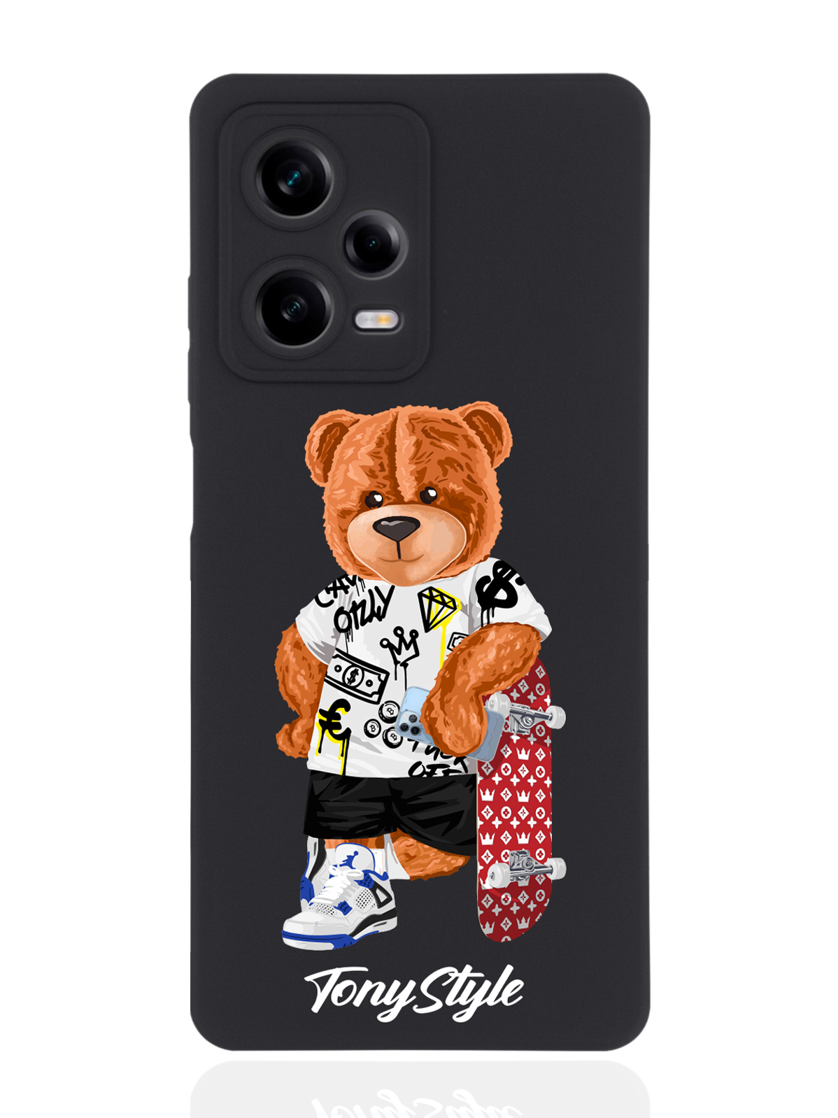 

Чехол Tony Style для Xiaomi Redmi Note 12 Pro Tony Style со скейтом черный, Коричневый;черный;красный